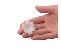 200 PCs/Pack.DIY Handmade 3D Flower Wedding Dress, Pyrographic Jean Yarn, Headwear Materials(5 satin 3.5CM)