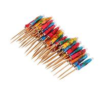 200 pcs Parapluies à cocktail, 10 cm Parapluies à cocktail en papier coloré Cure-dents en papier coloré Parapluie à cocktail pour boissons tropicales, fêtes hawaïennes, cocktails