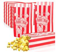 200 Pcs Petites Boite Pop Corn, Sachet Pop Corn, Sac à Pop Corn en Matériau Résistant à l'huile pour Machines à Pop Corn, Boîte à Pop corn Classique pour Party, Carnival, Cinéma (rouge200)