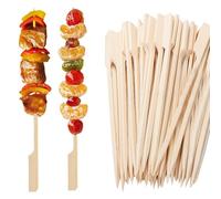 200 Pcs Pics à Brochettes en Boiss, 18 cm Pic a Brochette en Bois, Pic Brochette Bois Apero pour Buffet de Fête Collations Finger Food Piques Apéro Grillades de Fruits Apéritifs Accessoires