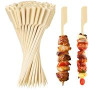 200 Pcs Pique Aperitif,bâtonnets de Bambou pour Cocktails,Brochettes Finger Food,Pique Brochette Bois,Brochettes en Bois pour Cocktails, Fruits, Grillades, Boissons, Barbecue