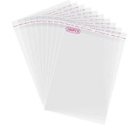 200 Pcs Sac Plastique Transparent 12x14+3cm Sachet Cellophane Sacs Auto-Adhésifs Plastique Opp Sachet Biscuit Sachet Emballage Transparent Petits Sac Bonbon Pour Chocolats Bijoux Cadeau Noel