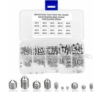 200 pcs vis pointeau sans tte hexagonale M3 M8 acier inoxydable 304 kits de vis six pans creux couleurs multiples YYV