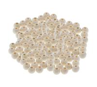 200 Perle en Bois 9mm Lâche Ronde en Bois Bricolage Résultats Artisanat Fabrication de Bijoux en Macramé