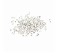 200 perles à écraser argentées de 2 mm