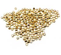 200 Perles à écraser en or, 2 mm de Vintage Parts, Bijoux DIY