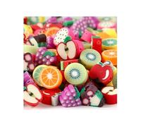 200 perles en argile 10 mm - Fruits