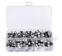200 Pièces 10 Valeurs SMD électrolytiques, Condensateurs électrolytiques SMD électrolytiques, Condensateur électrolytique Assortiment de Condensateurs Condensateurs
