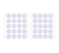 200 Pièces 2 cm Diamètre Crochet Autocollant et Crochet Rond Boucle (Blanc)