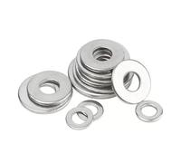 200 pièces 304 rondelle plate en acier inoxydable M3-M14joint métal Meson étanchéité rondelles simples cale d'espacement Pour Vis, Écrous, Boulons(M5x15x1)