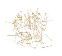 200 Pièces Anti-ternissement Neuf Formes Épingles À Bijoux En Or Aiguille À 9 Caractères Résultats Pliables Pour Collier Boucle D'oreille Artisanat Anneaux De Saut En Métal Pour La Fabrication De