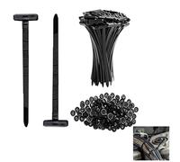 200 Pièces Attaches de Câble Universelles en Nylon Autobloquantes avec Goupille et Bouton, Serre-Câbles Résistants pour Réparation Automobile, Fixation de Câbles, Usage Domestique et DIY