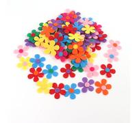 200 Pièces Autocollant Fleur,Fleurs en Feutre de Papier Feutrine Bouquet Gommettes Stickers Tissu Colorées Creative Décoratifs Flowers Ensemble,pour Enfant Autocollantes Floral Set Gommette Craft