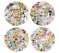 200 Pièces Autocollants Animaux Mignon Kit, Stickers Animaux Enfant, Gommettes Bricolage pour Scrapbooking, Ordinateur Portable