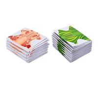 200 Pièces Autocollants de Guide de Nail Art, Papier Vert Orange | Repères de Longueur et Numéros Marqués, Forme Stable et Personnalisable, Usage Maison pour Débutants et Étudiants