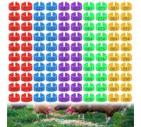 200 Pièces Bague pour Poule, 16mm 20mm Bague Poule, Anneaux de Poulet de Jambe d'Identification Multicolores, Anneaux de Pigeon pour Numéroté sur Poulet Volaille Pour Fowl Canard Oie