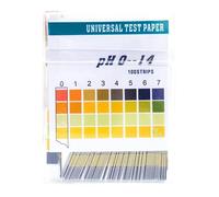 200 pièces Bandelettes de test de pH sur rouleau, plage de mesure 0-14, Papier indicateur Universel Test d'acide pour Aquariums contrôlez Votre équilibre Acido-Basique Via la salive