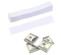 200 Pièces Bandes Autocollantes Pour Billets De Banque 192 x 29 mm Bande Organisée Pour Billet De Banque Blanches Bandes de Billets auto-Adhésives Pour Organiser De L'Argent