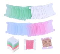 200 Pièces Bobines de Fil à Broder en Plastique,Canettes Machine à Coudre,Bobine de Fil de Machine à Coudre et à Broder,Point de Croix Bobines,pour Artisanat Stockage Couture Fil Coton (4 Couleurs)
