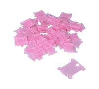 200 pièces Bobines de Fil à Broder en Plastique, Carte de Bobines de Soie pour Organisateur de Fil de Coton à Broder au Point de Croix pour la Couture de Broderie Artisanale Fils Broderie(Rose)