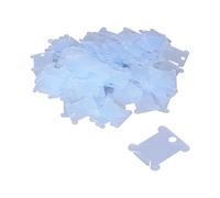 200 Pièces Bobines de Soie en Plastique, Bobine Plaque de Fil Carte de Bobines de Soie pour Organisateur de Fil de Coton à Broder Au Point de Croix pour La Couture de Broderie Artisanale(Bleu)