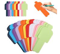 200 Pièces Cartes de Modération Humaines 20 x 8 cm Cartes de Présentation Multicolores Fiches Vierges en 10 Couleurs Fiches Colorées pour Bureau École Présentation Conférence