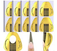 200 pièces Chablon Papier pour Gel Nails Art, Auto-Adhésif Ongles Forme pour Ongle Gel Construction, Autocollants Modèles pour extension d'ongle acrylique gel UV extension d'ongle