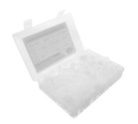 200 Pièces Clip de Câble en Nylon Blanc, 6 Tailles | Surface Lisse sans Bavure, Résiste à Flexion, Pose Rapide Main, Plage 20 à 85 °c