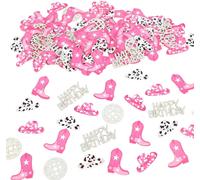 200 Pièces Confettis D'anniversaire Disco Cowgirl,Rose Et Argent Confettis Table À Paillettes Décorations Fête Disco Pour Anniversaire Enterrement De Vie De Jeune Fille Fête Musicale