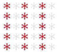 200 Pièces Confettis Flocons de Noël en Non-tissé, Décor Festif | Lot de Deux Sachets, Usage Table et Bureau, pour Crochets D’ornement, Enseignants et Filles