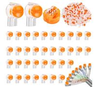 200 Pièces Connecteur de Câble K2, UY Connecteur Etanche avec Borniers à Double Lame et Remplissage de Gel, Connecteur de Câble Téléphonique Laiton Étamé pour Ligne de Données de Câble
