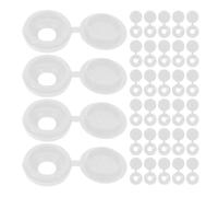200 Pièces Couvercle à Vis Articulé Blanc en ABS