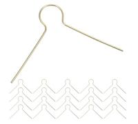 200 Pièces Crochets de Noël en Métal Doré en V, Décorations | Profil Discret, Structure à Pression, Stabilité Renforcée, pour Vitrines, Merchandising et Présentoirs Saisonniers
