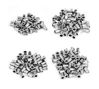 200 pièces d’inserts filetés M3, M4, M5, M6, ensemble d’écrous à riveter aveugles, écrou à riveter en acier inoxydable 304 avec filetage dégagé pour métal, plastique et bois,
