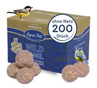 200 pièces de boules de graisse Lyra Pet® Gourmet pour mésanges, sans coque ni filet, de 85 g chacune