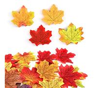 200 PièCes De Feuilles D'éRable Artificielles De 8 Cm, DéCoration De Thanksgiving, Accessoires De ScèNe De Photographie De Mariage, DéCoration De Feuilles De NoëL, AdaptéEs Aux Jardins, FêTes