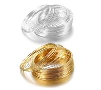 200 Pièces De Fil De Perles De Bracelet, Fil D'Acier Pour Bijoux, Fil D'Argent Artisanal, Accessoires De Fabrication De Bijoux