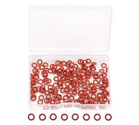200 pièces de joints toriques en silicone pour groupe d'extraction de machines à café, pièces de rechange pour soupape de support, soupape à vapeur, joints d'entretien machines expresso (Rouge).