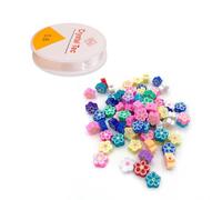 200 pièces de perles de bracelet, perles de bijoux en fleur de prunier, pendentifs de collier de fruits, bijoux, accessoires de boucles d'oreilles