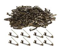 200 pièces dos de goupille de verrouillage, broches de barre en métal dos de broche pour insigne d'insigne, fabrication de corsage, étiquettes de nom, épingles de jouet et fabrication de bijoux(2.5cm)