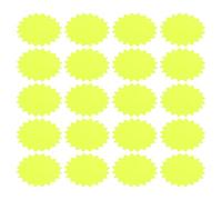 200 Pièces Étiquettes de Prix en Papier Forme D'éclat 7x5 CM | Surface Lisse, Pose Rapide, Usage en Rayon Frais et Commerce, Format Plat sans Bavure