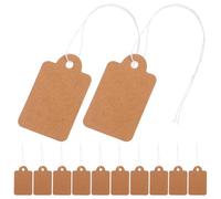 200 Pièces Étiquettes de Prix en Papier Marron | Étiquettes Volantes pour Chaussures et Papeterie, Lot pour Magasins, Occasions Spéciales, Usage Facile