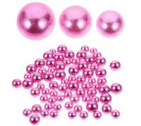 200 Pièces Fausses Perles Rondes Roses sans Trous