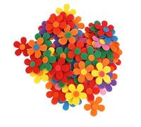 200 Pièces Feutre Fleurs Mousse, Fleurs en Feutre Autocollantes pour Enfants, Mousse Fleur Multicolore DIY, Autocollants Décoratifs pour Scrapbooking, Cartes, Fleurs en Papier, Gommettes Artisanat