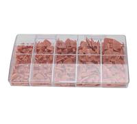 200 pièces formation pratique faux main ongles pointe novice bricolage outil de manucure (Brun)