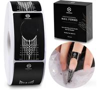 200 Pièces Formes D'ongles Pour Gel Builder ¿ Formes D'extension D'ongles En Papier ¿ Autocollants Autocollants Pour Ongles Courbés Et Pointus ¿ Parfait Pour Le Nail Art En Gel Uv Acrylique.[G887]