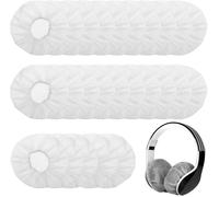 200 Pieces Headphone Covers Stretch Disposable Headphone Covers for Most Earphones, White