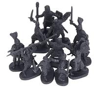 200 Pièces Jouets de Soldats Noirs Médiévaux, Figurines Militaires en Plastique Réalistes, Modèle Statique de Bricolage pour Enfants avec Jeu éducatif, Idéal pour Les Jeux de Simulation et 3