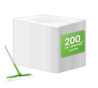 (200 pièces)Lingettes de Balayage à sec Jetables Compatibles avec le Swiffer Sweeper, Recharges pour Balayage à sec, Lingettes de Balayage à sec pour le Nettoyage des sols, Lingettes électrostatiques