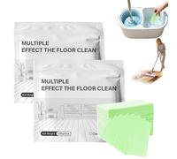 200 pièces Nettoyants Sol- Nettoyant Multi-Surfaces, Multi-Effect The Floor Cleane, Dissolvable Floor Cleaning Tablets, Feuilles Nettoyantes pour Parquet, Stratifiés, Carrelage (Vert, 200 pièces)
